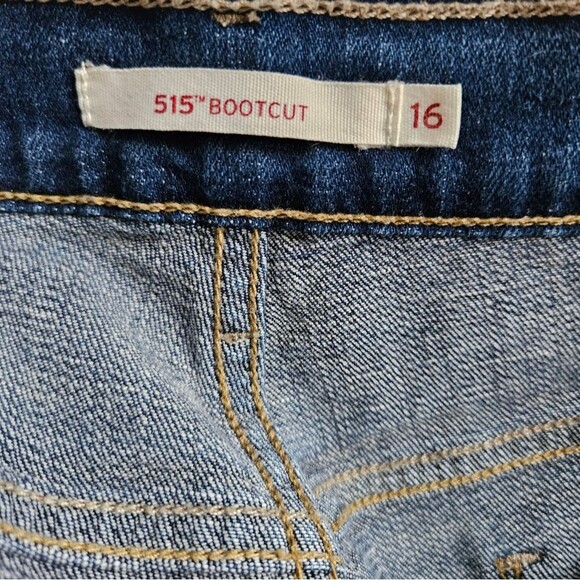 Levi's Jeans Women 16 (35x29) 515 Boot Cut Mid Rise Pockets Blue Casual Western - Picture 2 of 9